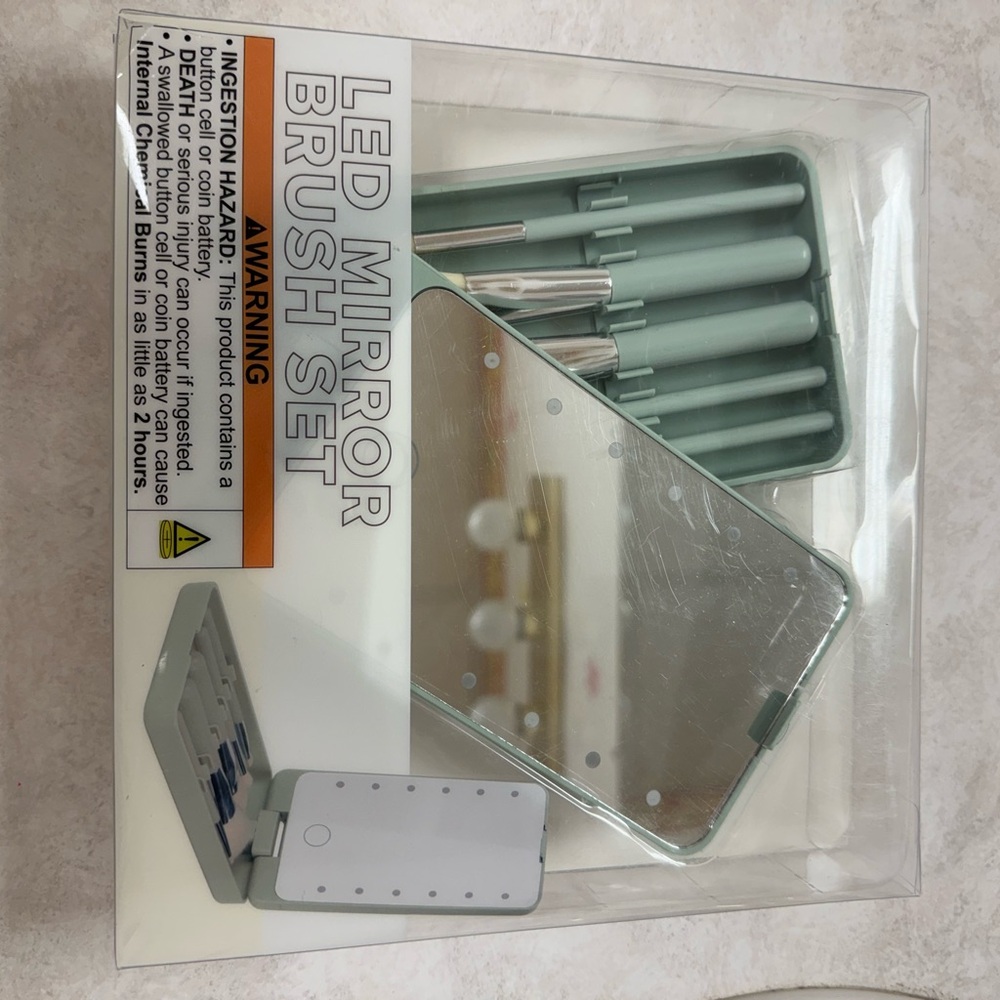 led mirror brush set